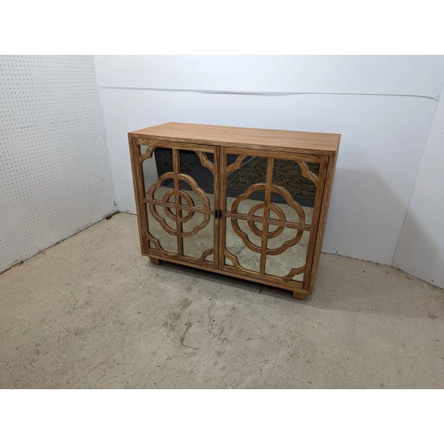 Wood Brownstone Mirrored Cabinet For Sale - Image 7 of 10