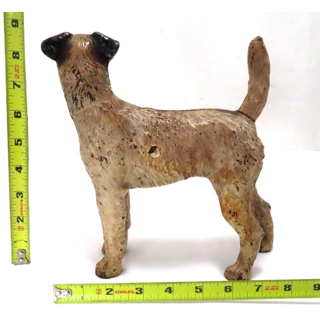 Vintage 1930s Hubley Manufacturing Company Cast Iron Fox Terrier Dog