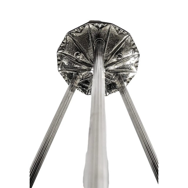 Jean Noverdy French Art Deco Pendant Chandelier by Noverdy For Sale - Image 4 of 6