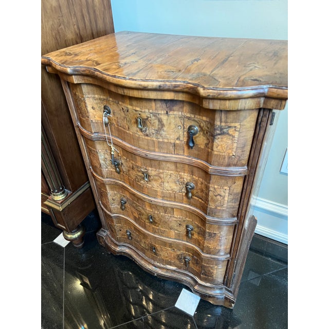 This is a fabulous antique Baroque Set, Made In Italy, Circa 1750s. It has Been Made from The finest Burl Walnut With...