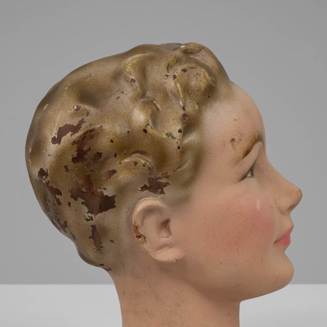 1920s French Plaster Bust For Sale - Image 13 of 18