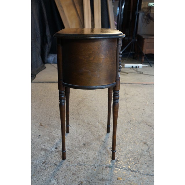 Brown Antique Victorian Walnut Tobacco Humidor Cabinet Side Table Parlor Smoke Stand 26" For Sale - Image 8 of 18