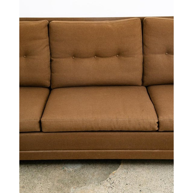 Mid Century Danish Modern Sofa Teak Ryesburg Mobler Brown Tufted Vintage 3 Seat For Sale In Sacramento - Image 6 of 12