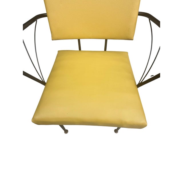 Pair of Vintage Viko Mid-Century Modern Mustard Yellow Armchairs, Circa 1975 For Sale In Miami - Image 6 of 13