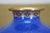 Early 20th Century Pair of Chinese Cloisonne Cobalt Blue Floral Peonies Butterfly Vases Urns 7" For Sale - Image 10 of 13