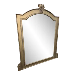 Large Vintage Early 20th Century Gold Framed Mirror