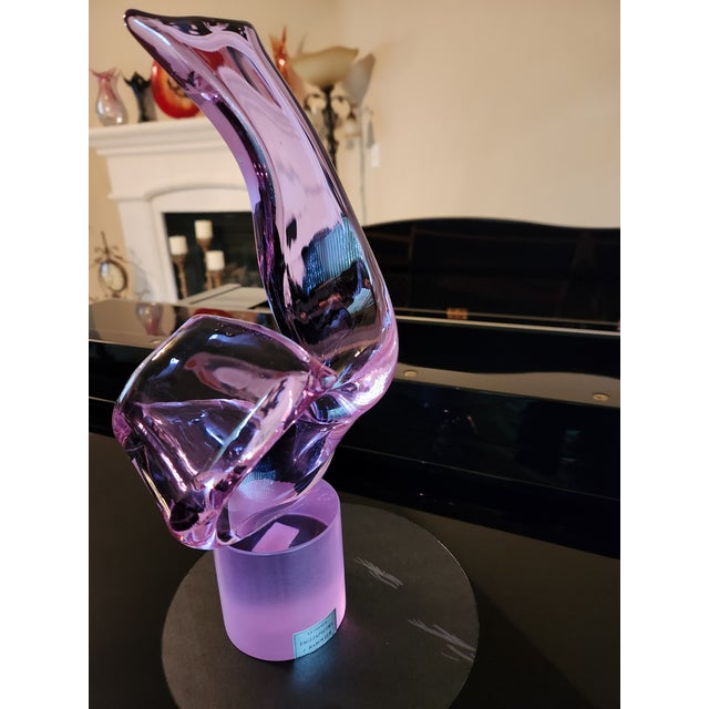 1950s 1950s Signed Andrea Tagliapietra for Barovier | 13" Alexandrite Murano Masterpiece | Museum Grade For Sale - Image 5 of 8