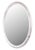 Italian Mid Century Silver Leaf Oval Mirror For Sale - Image 13 of 13