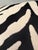 English Woven Zebra Print Pillow Solid Reverse Side For Sale - Image 3 of 8