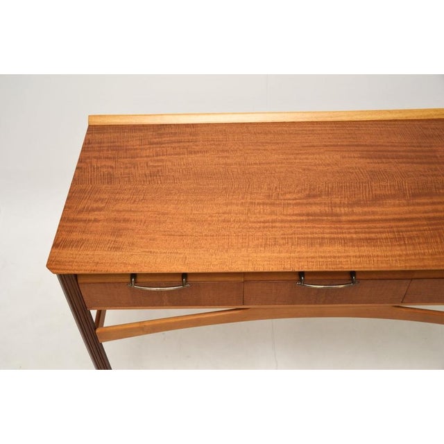 Wood Vintage French Satin Wood Console Table, 1950s For Sale - Image 7 of 11