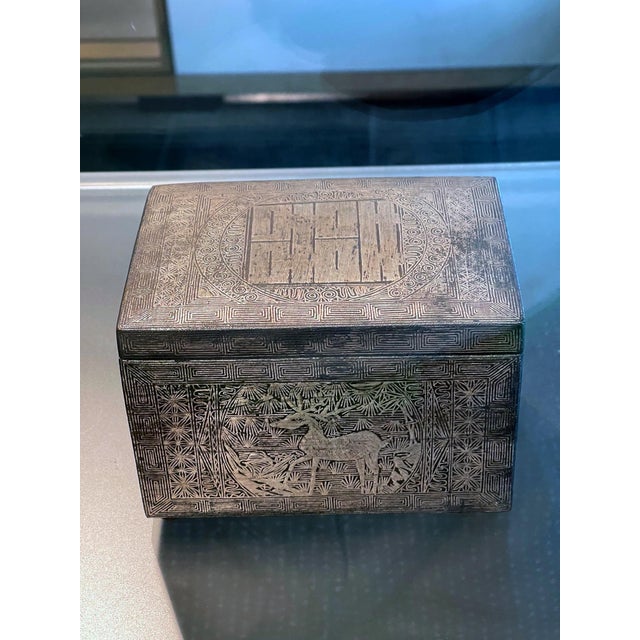 Fine Korean Iron Box with Silver Inlay Joseon Dynasty For Sale - Image 14 of 18