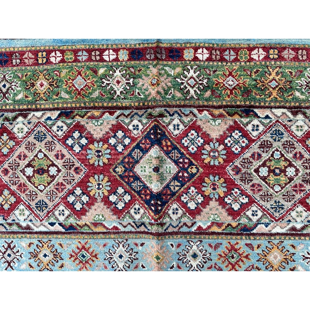 Super Kazak Hand-Knotted Wool Rug - 7'8" X 5'7" For Sale - Image 10 of 14