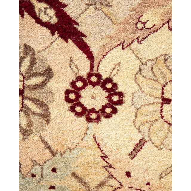 Traditional Mogul, One-of-a-Kind Hand-Knotted Area Rug - Ivory, 9' 3" x 11' 10" For Sale - Image 3 of 8
