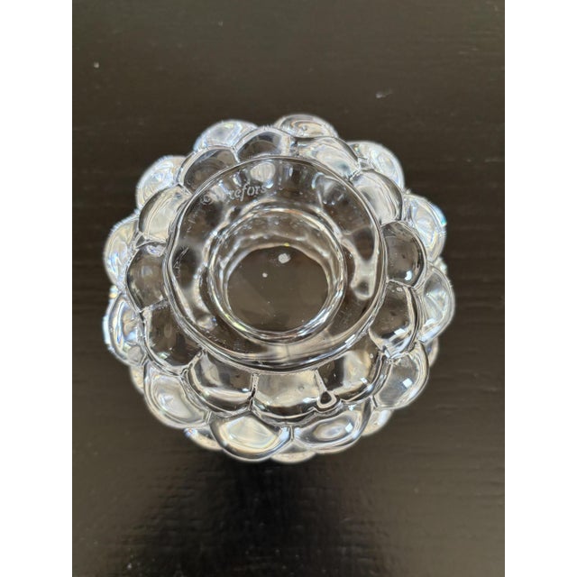 Vintage Crystal Candleholder by Orrefors, 1970s For Sale - Image 6 of 8