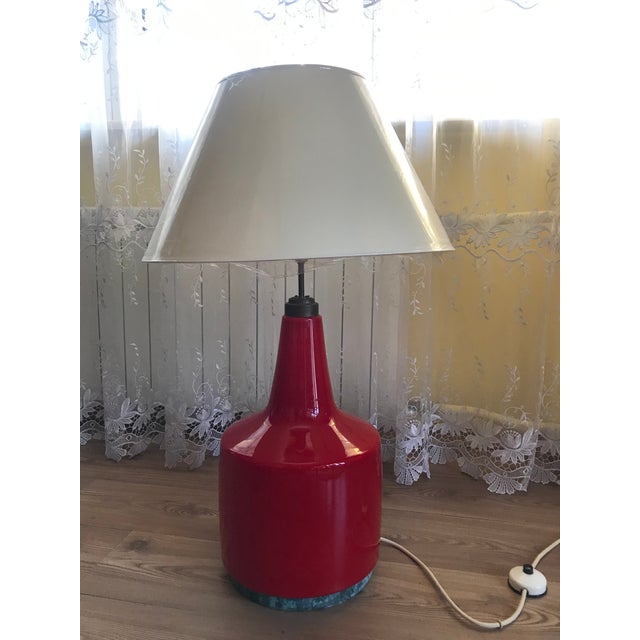 Large Table Lamp in Double-Layered Glass, 1970s For Sale - Image 15 of 18