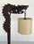Asian Asian Antique Carved Red Mahogany Dragon Lamp For Sale - Image 3 of 4