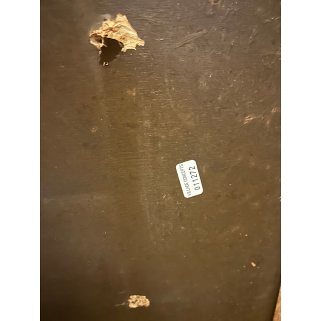 Late 20th Century Tessellated Olive Ash Burl and Pencil Reed Dining Table - Organic Modern For Sale - Image 15 of 17