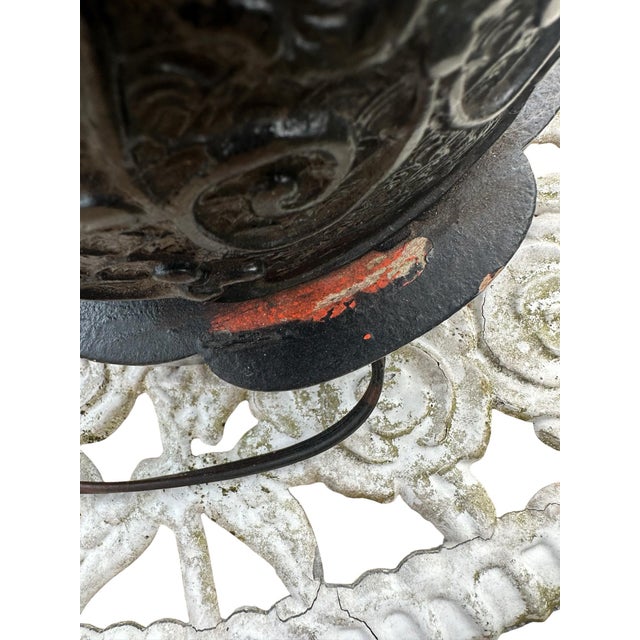 Vintage Victorian Japanese Hand Carved (Japonisme) Aesthetic Movement Lamp Tall For Sale - Image 10 of 11