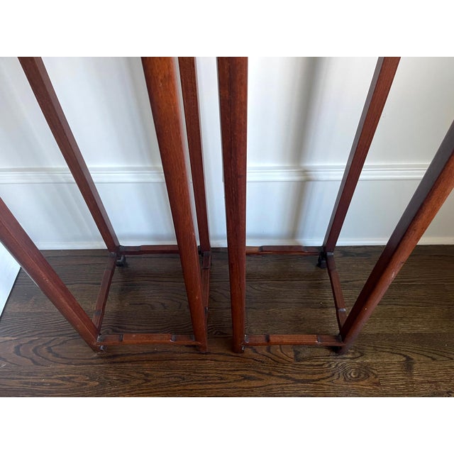 Pair of Antique Chinese Wood Stands Pedestal Tables For Sale - Image 14 of 17