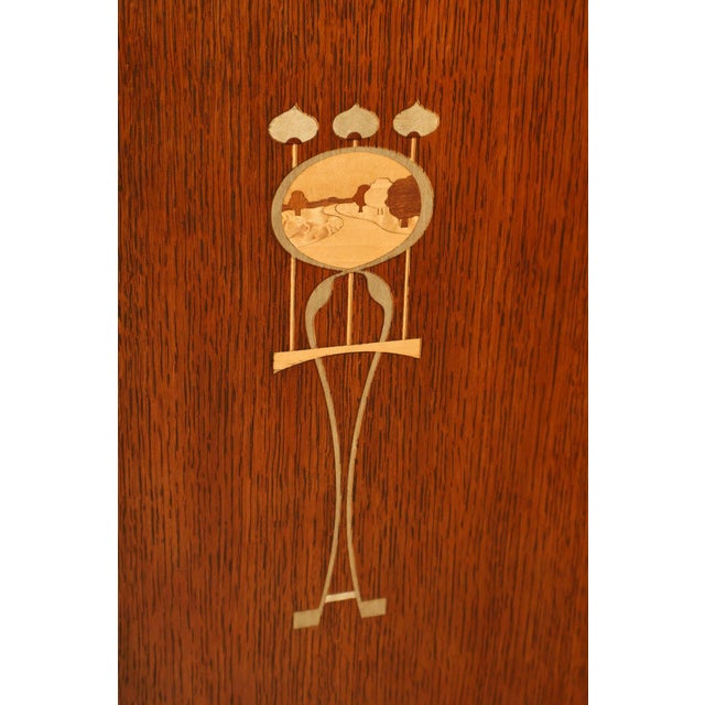 Stickley Mission Collection Oak Harvey Ellis Inlaid Server For Sale - Image 16 of 18