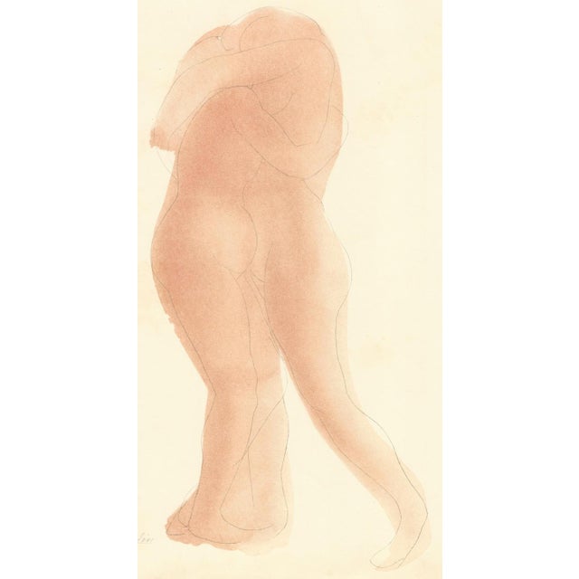 Rodin, Jamais Plus Nous\., Nude, Original Lithograph, 1902 For Sale - Image 3 of 8