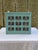 Small Wall Shelf in Turquoise Lacquered Wood with 9 Glass Bins, 1960s, Set of 10 For Sale - Image 11 of 11