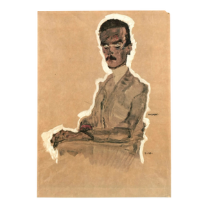 Schiele Lithograph 7 Portrait of Eduard Seated 1968