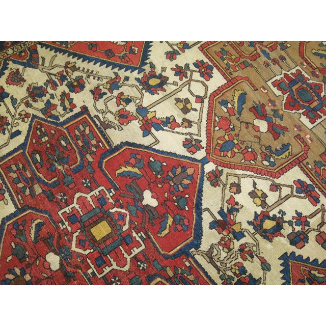 Tribal Antique Bakhtiari Rug For Sale - Image 13 of 18