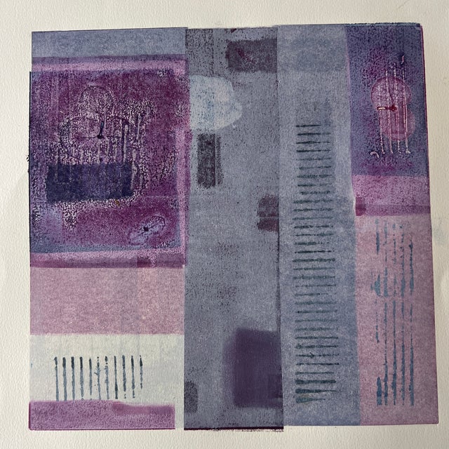 Original Unframed Monotype “interior design” by Merrill Bullis