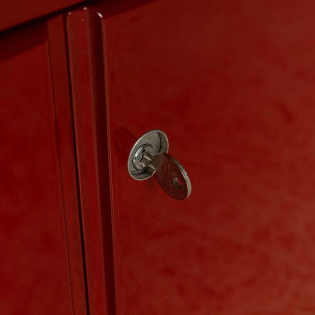 Olinto Wooden Sideboard in Red from B&b Italia / C&b Italia, Set of 3 For Sale - Image 10 of 18