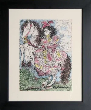 1980s "Toros y Toreros 31 - Jacqueline Pour Reine" Lithograph After Pablo Picasso