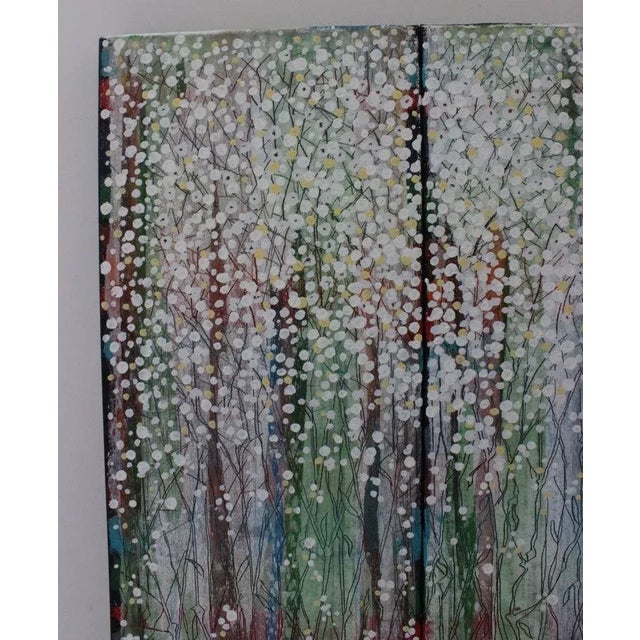 1991 Nobu Fukui Oil Painting "Babies' Breath" For Sale In Miami - Image 6 of 13
