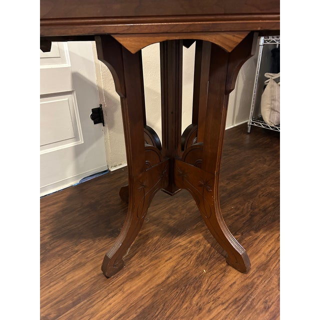 Victorian 1960s Victorian Eastlake Style Table For Sale - Image 3 of 4