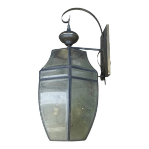 1940s Vintage Traditional Porch Carriage Light Fixture Octangle Wall Sconce 20”