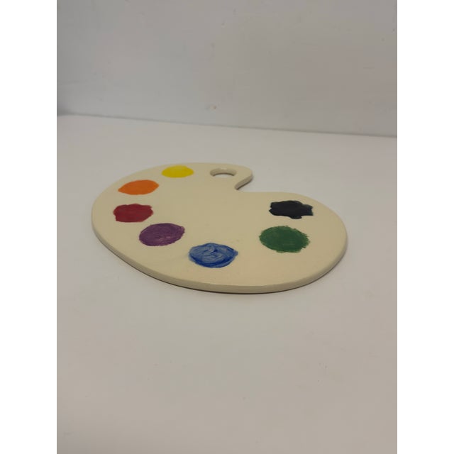 2010s Contemporary Ceramic Painters Pallet Sculpture, Signed 2019 For Sale - Image 5 of 12