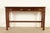 English Chippendale Carved Banded Mahogany Console Table by Craftique For Sale - Image 3 of 16
