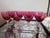 Mid-Century Modern 1950s Set of 8 Borgfeldt Lisa Cranberry Optic Wine Glasses For Sale - Image 3 of 7