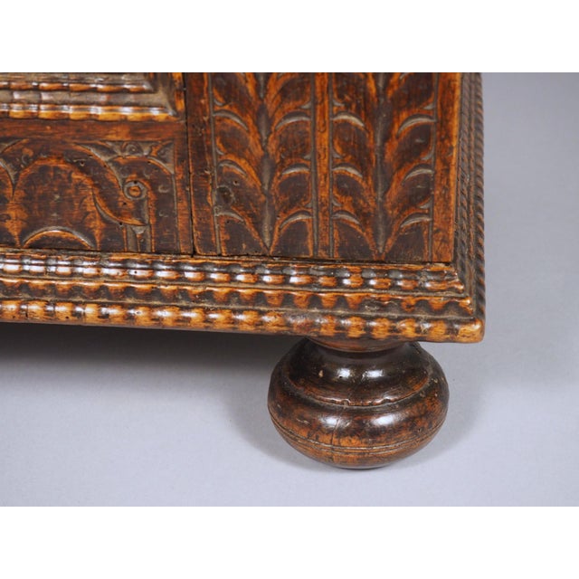 More information coming soon… Originally a French coffre from the 1700s, this hand-carved walnut tabouret also serves as a...