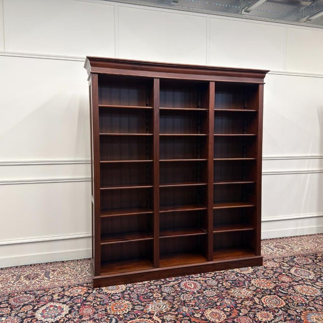 Classic English Open Bookcase For Sale - Image 13 of 13