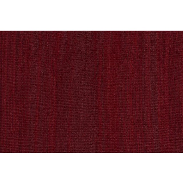 Vintage Afghan Tribal Kilim Square Rug, in Red, From Rug & Kilim For Sale In New York - Image 6 of 7