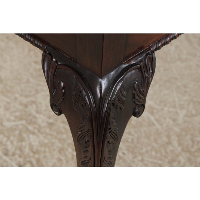 Stickley Mahogany Inlaid Console Table For Sale - Image 11 of 15