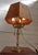 Bouillotte Table Lamp with Octagonal Hat in Printed Parchment, 1930s For Sale - Image 3 of 18