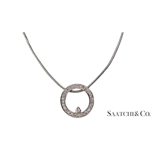 Natural diamond 14k white gold Pendant With Chain Metal Type: 14k White Gold Total Item Weight: 10 Grams Stone Type:...