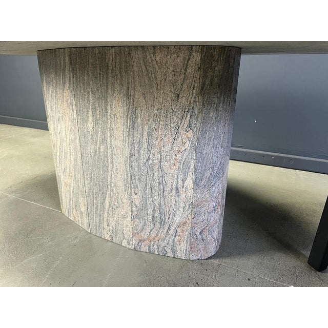 Vintage Oval Granite Dining Table, 1970s For Sale - Image 13 of 14