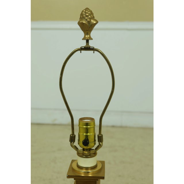 Approx: 20 Years Old Quality Construction Traditional Style Add Your Own Shade Condition: Excellent Clean Original...