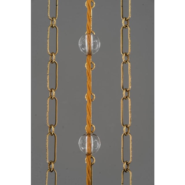 Art Deco Chandeliers with Glass Sticks, Vienna, 1920s, Set of 2 For Sale - Image 13 of 18