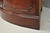 Vintage Morganton Duncan Phyfe Mahogany Bow Front Corner China Cabinet Curio For Sale - Image 10 of 17