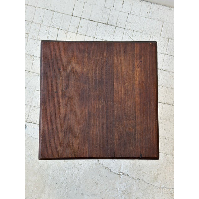 Antique Splayed Leg Wood Table, Circa 1910s For Sale - Image 9 of 12