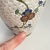 White Cloisonné Vase Asian Chinoiserie Style White Cherry Blossom Floral 6" Tall For Sale - Image 8 of 12