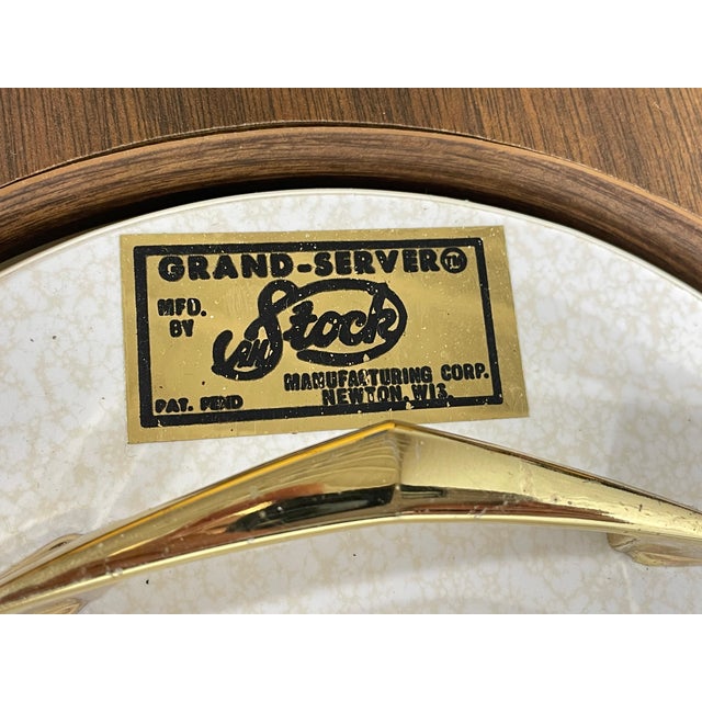 Atomic Mid Century Modern "Grand Server" Boomerang Bar Cabinet – Articulating Top, Limited Edition For Sale - Image 18 of 18